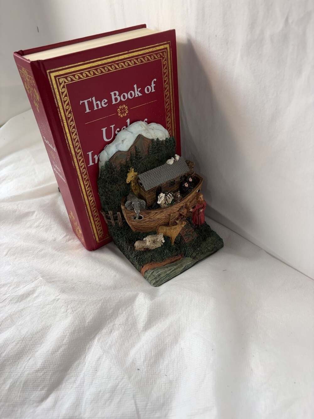 Noah's Ark Resin Bookends Set